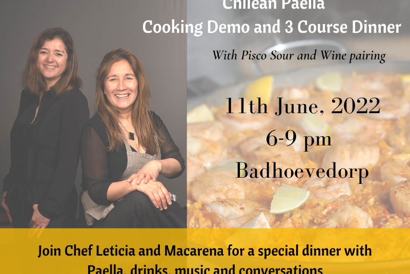 Chilean Paella – 3 Course Dinner and Paella Demo