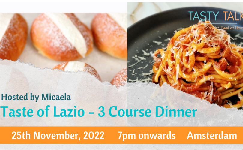 Taste of Lazio – 3 Course Dinner