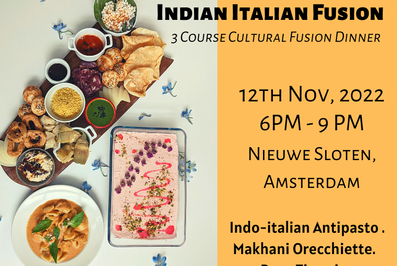 Indian Italian Fusion – 3 Course Dinner
