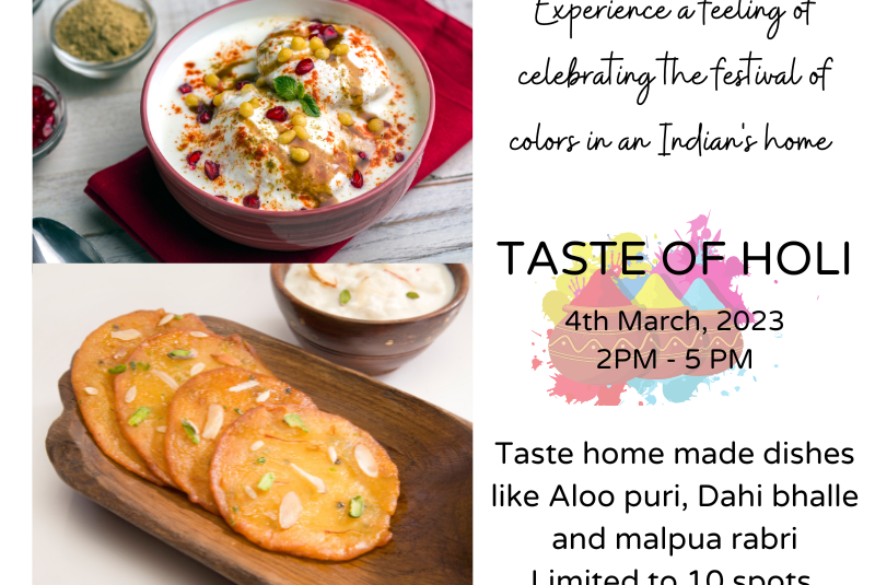 Taste of Holi – 3 Course Festive Lunch