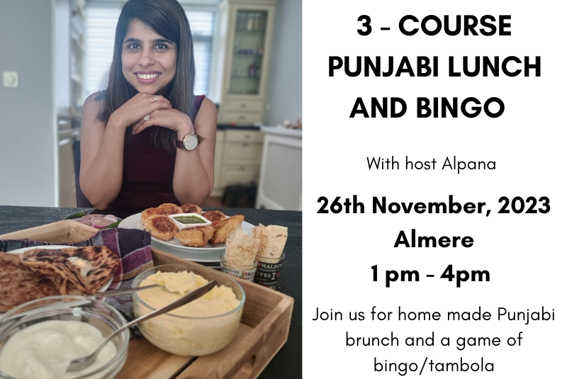3 Course Punjabi lunch and Bingo
